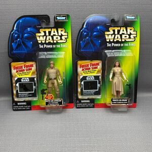 Kenner 1997 Star Wars The Power o/t Force Luke Skywalker & Princess Leia